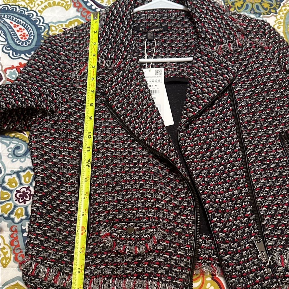 Zara Multicolor Tweed Jacket - Picture 6 of 6